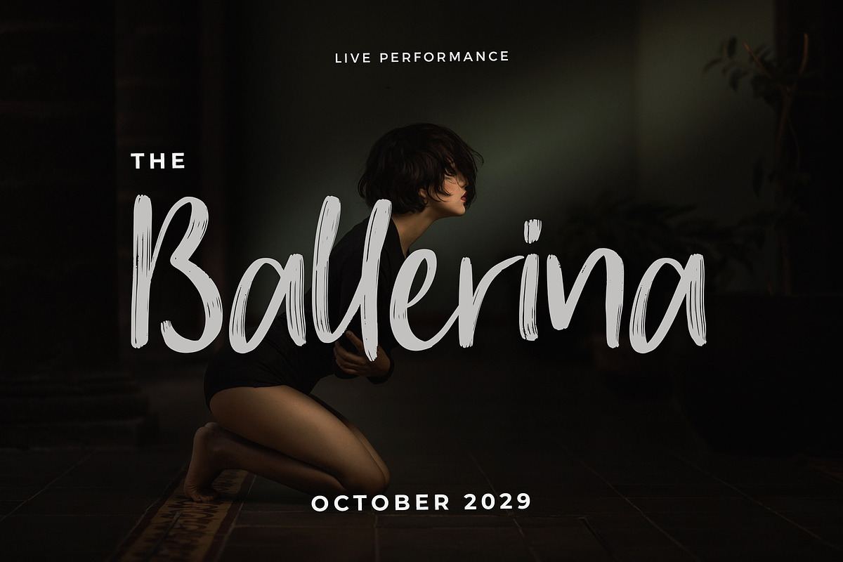 Caroline Handwritten Brush Font preview 4
