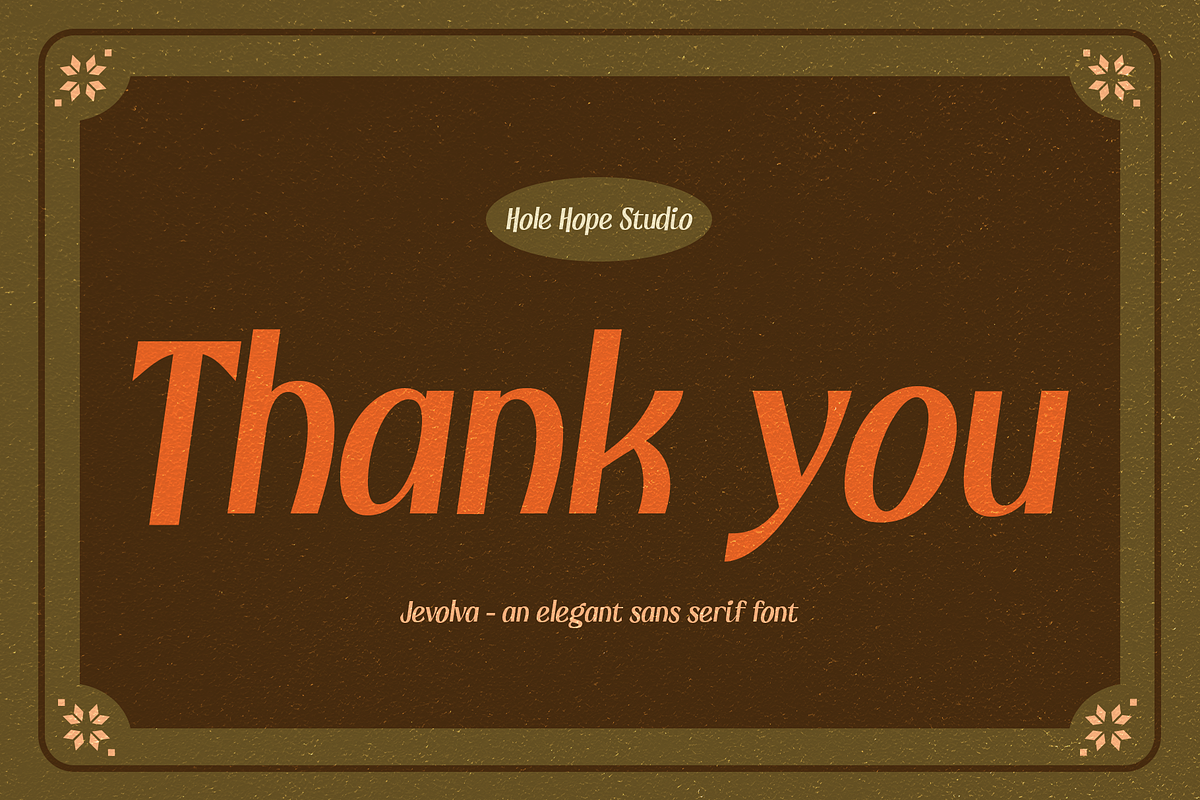 Jevolva – Elegant Sans Serif Font, a Sans Serif Font by Hole Hope Design (Photo 8 of 8)