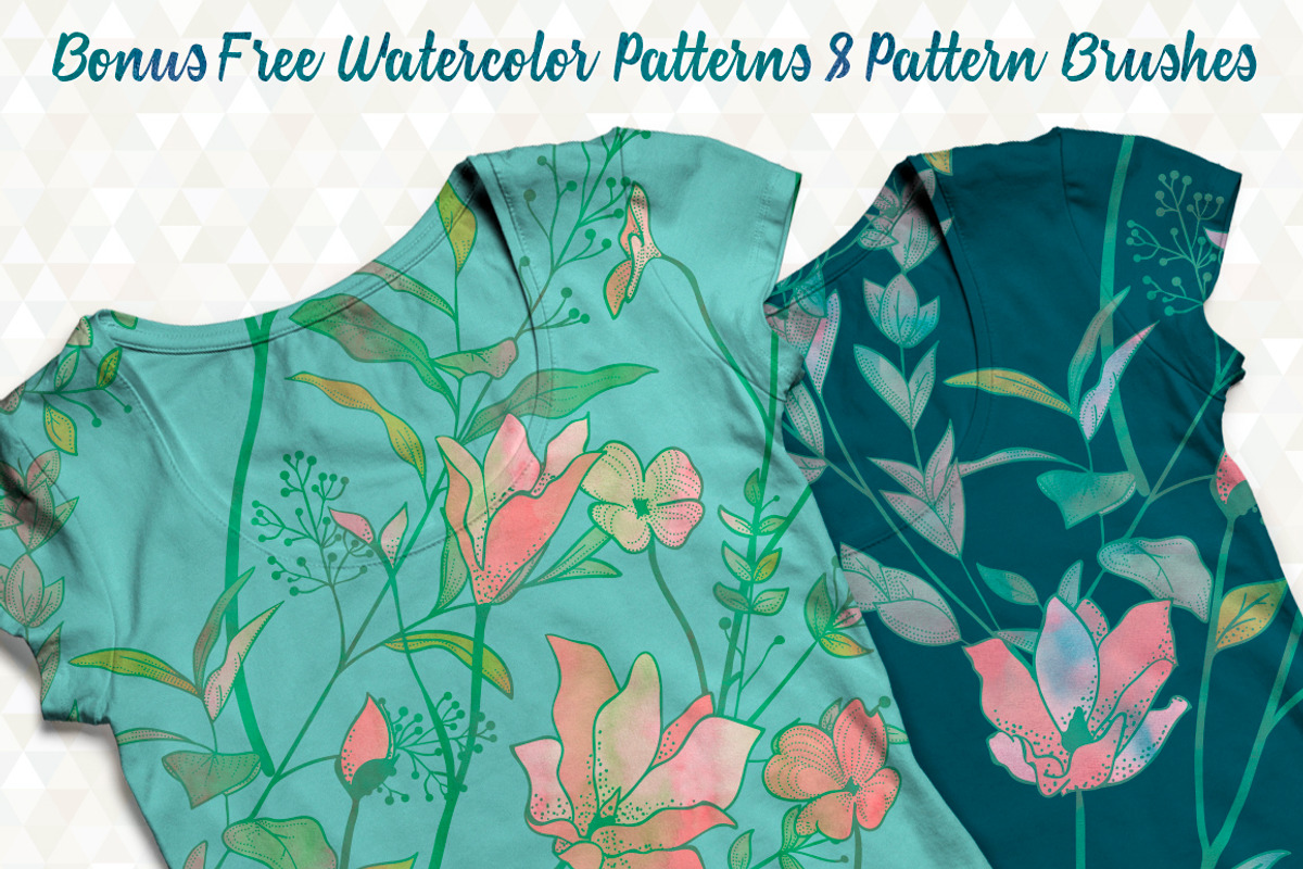 31 Floral Patterns Pack, a Pattern Graphic by Olya Creative (Photo 9 of 9)