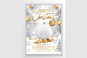 White Merry Christmas Flyer, a Flyer Template by Creative  designer (Thumbnail 3 of 4)
