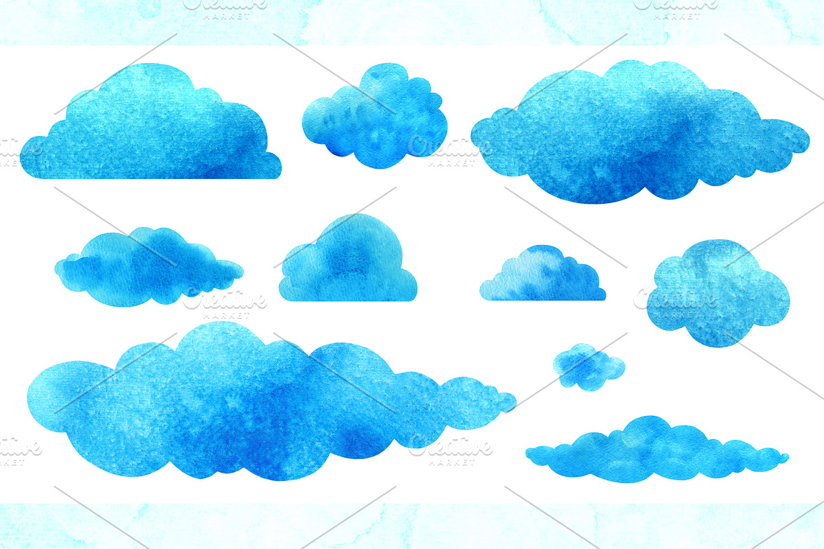 Day and night. Watercolor Collection, a Texture Illustration by Color_Brush (Photo 4 of 10)