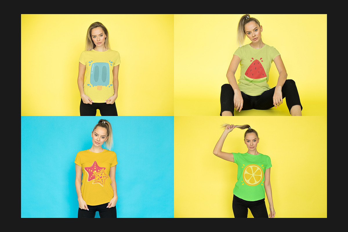 T-Shirt Mock-Up Set, a Shirt Mockup by Freeman Studio (Photo 8 of 15)