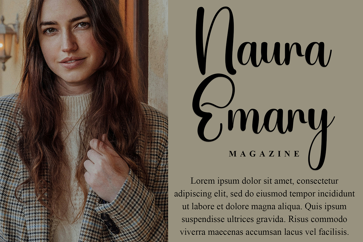 Brilliant Maylena, a Font by FreshTypeINK (Photo 3 of 8)