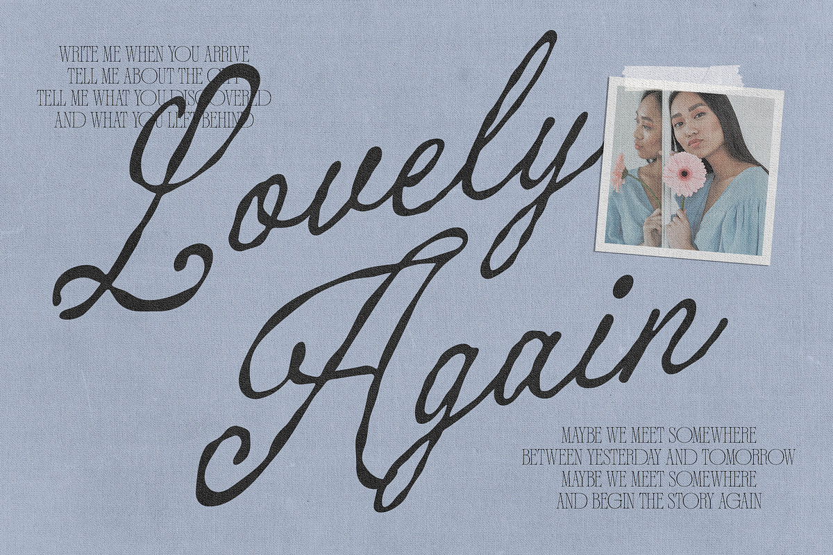Butterfly & Blessed Handwritten Font, a Script Font by The Native Saint Club (Photo 3 of 15)