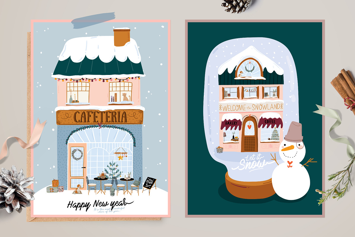 Cute Christmas & New Year BUNDLE, a Seasonal Illustration by Ruslana Lubenets (Photo 67 of 104)