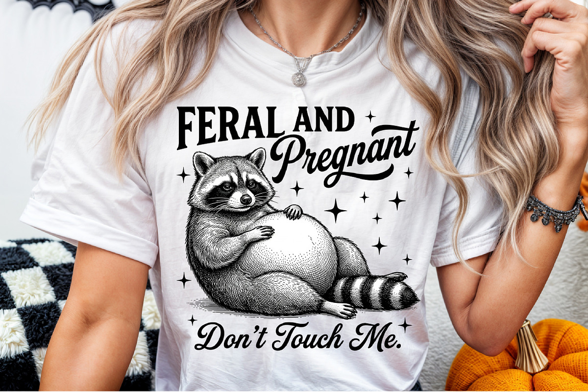 Feral and Pregnant Raccoon Maternity, a Work Illustration by Sublimation Artist (Photo 6 of 9)