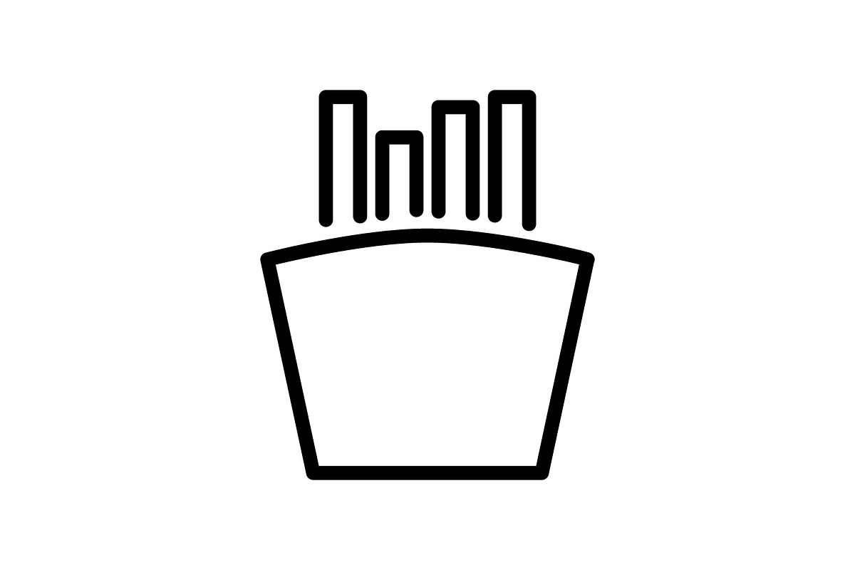 French Fries icon, an Outline Icon by Sumberpangan