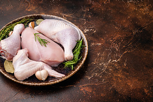 The promise of a perfect roast: prime raw poultry cuts rest with, a Food & Drink Photo by composter-box@mail.ru