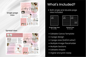 Wedding Canva Newsletter Template