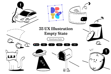 35 UX Illustration | Empty State, an Empty State Illustration by Directico Design Kit