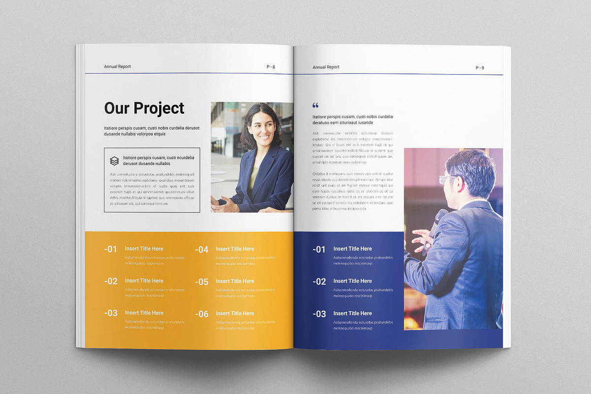 Annual Report Template, a Brochure Template by E-Type