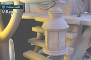 Subdivision&LowPoly fairy tree house, an Architecture 3D Model by Cute & 3D (Thumbnail 13 of 28)