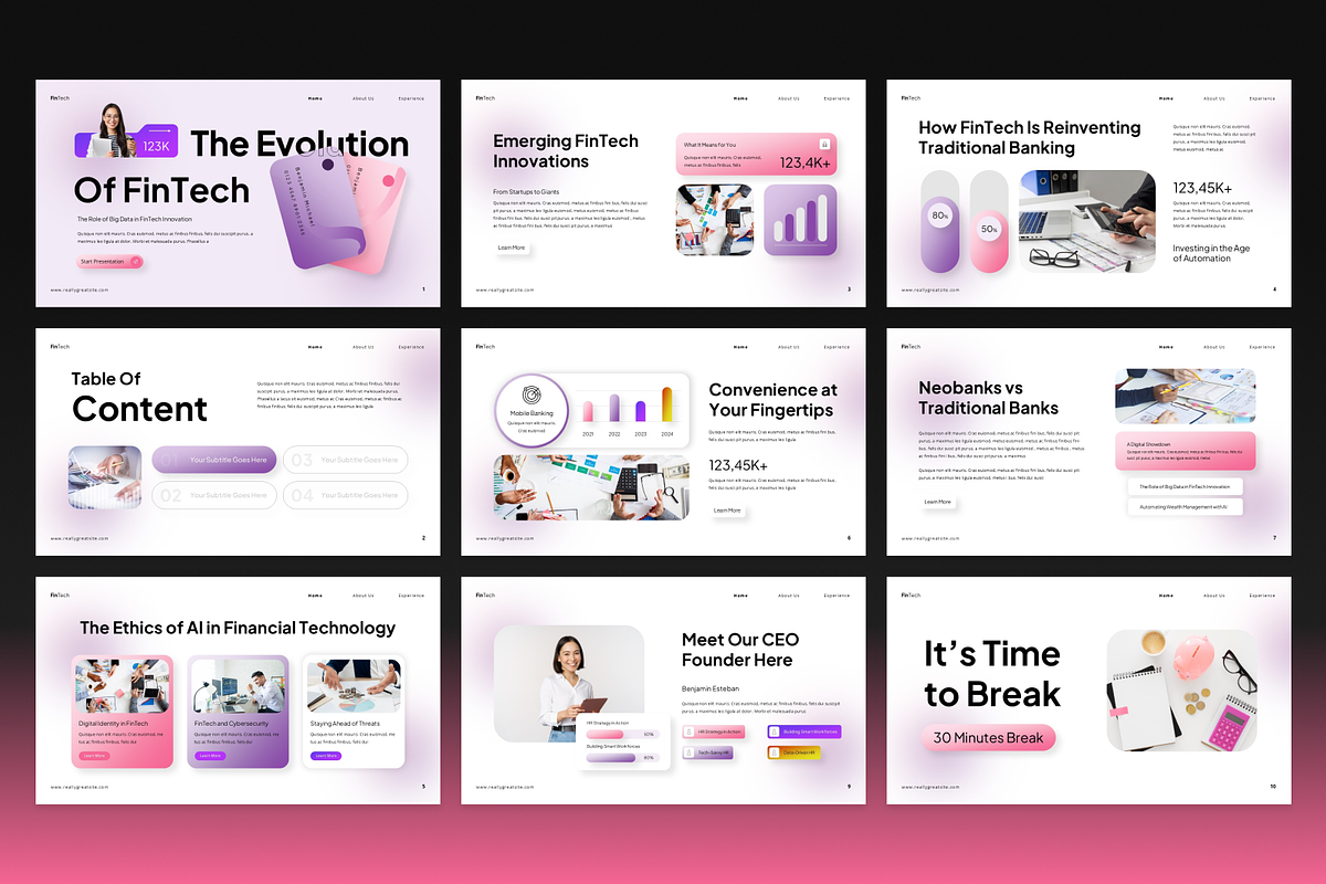 Financial Technology Presentation, a Presentation Template by Annora Studio (Photo 2 of 7)