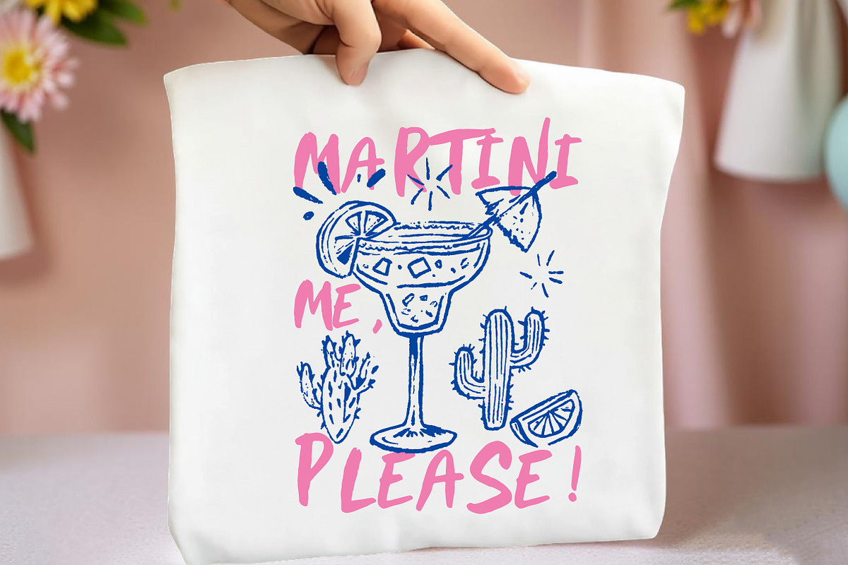 Martini Me, Please! – Funny Cocktail, an Illustration by Libby Wishes (Photo 1 of 3)