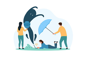 Virtual Private Network VPN service, a Technology Illustration by Flashvector