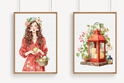 Watercolor Farm Clipart Set, an Illustration by Libby Wishes (Thumbnail 4 of 7)