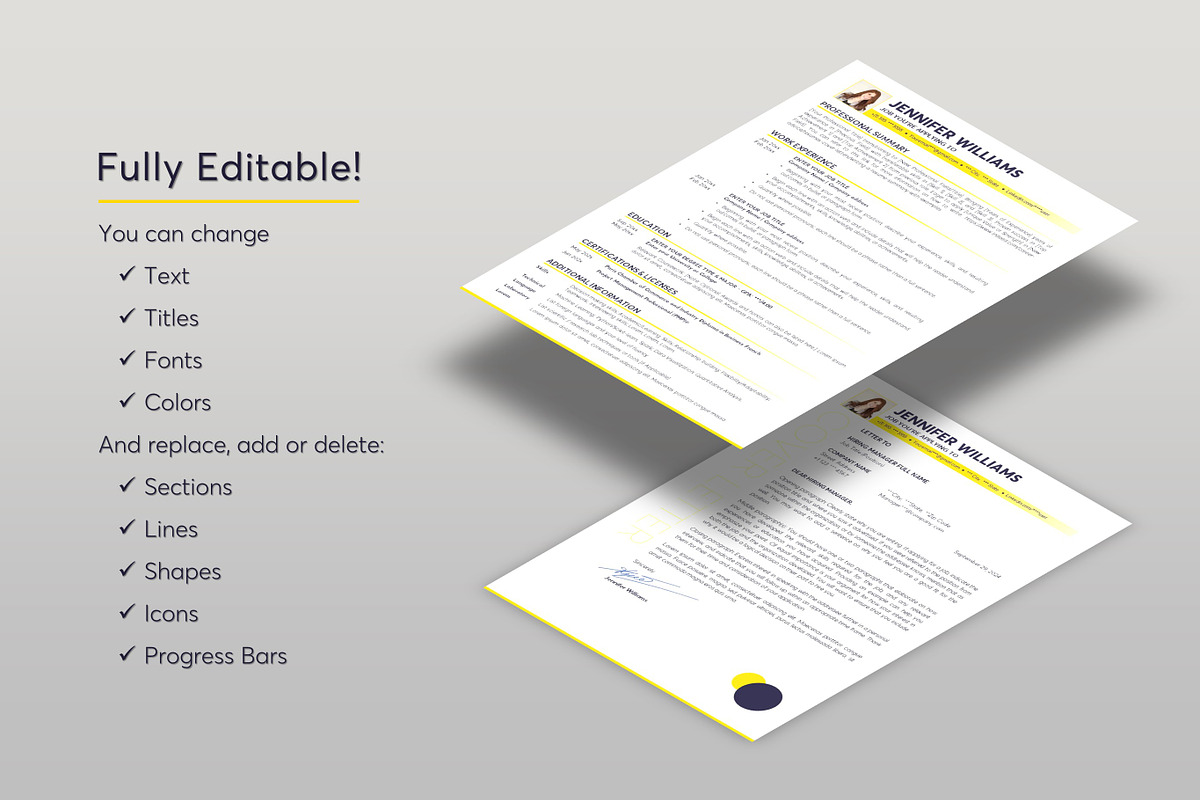 ATS Resume CV Word & Google Docs 44, a Resume Template by MrCam Template Resume|CV (Photo 5 of 8)
