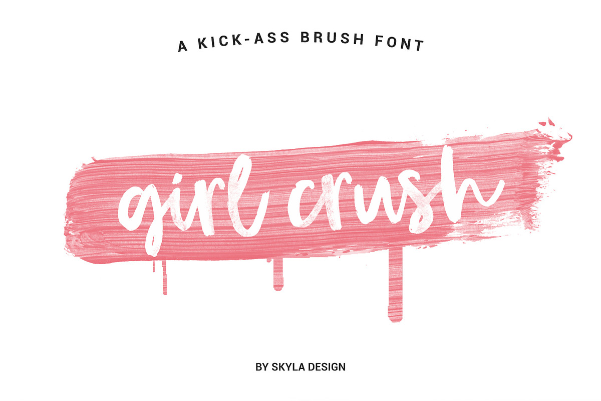 Girl Crush bold brush font