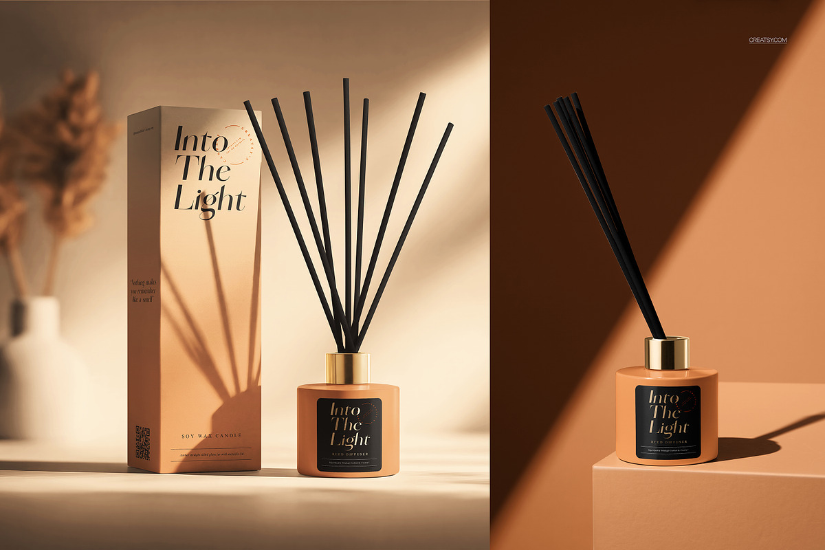 Painted Glass Reed Diffuser Mockup, a Household Mockup by creatsy5 (Photo 10 of 12)