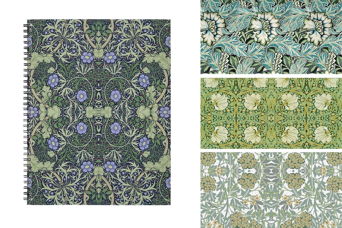 William Morris Seamless Patter 13, a Pattern Graphic by ARTOZEN DIGITAL (Photo 4 of 19)