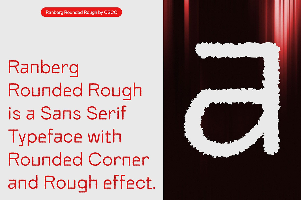 Ranberg Rounded Rough, a Sans Serif Font by Craft Supply Co. (Photo 2 of 8)