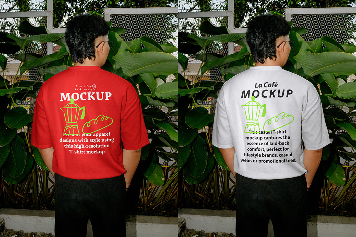 La Cafe T-Shirt Mockup - VOL 1, a Mockup by Simetrica Labs (Photo 2 of 3)
