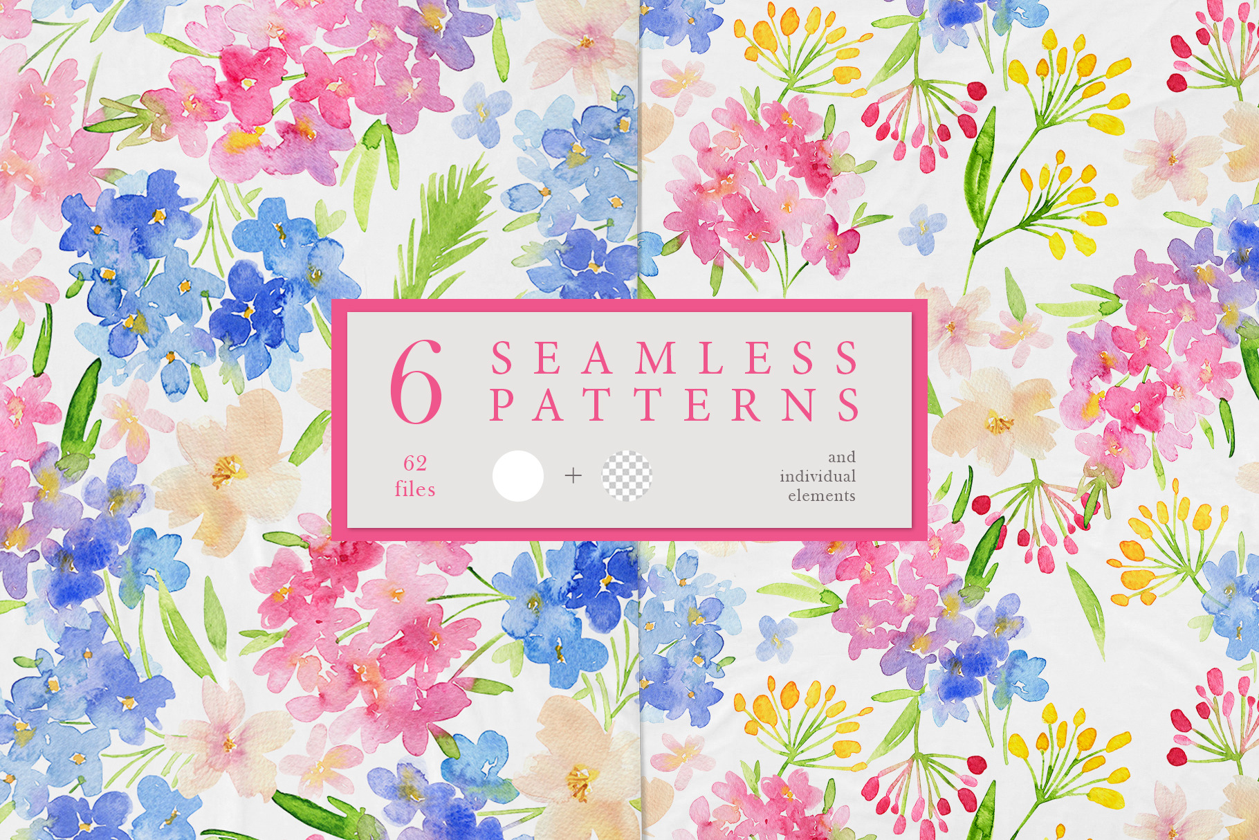 Seamless watercolor patterns, a Pattern Graphic by PatrushevaYana