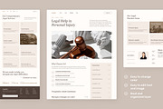 LegaLite - Law Firm Website, an UI Kit Template by peterdraw (Thumbnail 3 of 5)