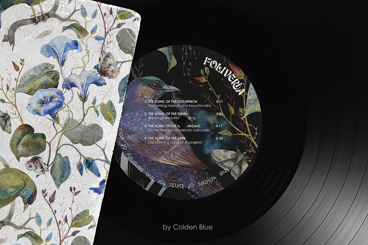 Foliveria. Hand-drawn Floral Pattern, a Pattern Graphic by Colden Blue (Photo 10 of 15)