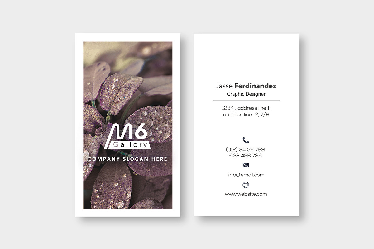 Nature Business Card Template- S51, a Business Card Template by M6 Gallery (Photo 2 of 5)