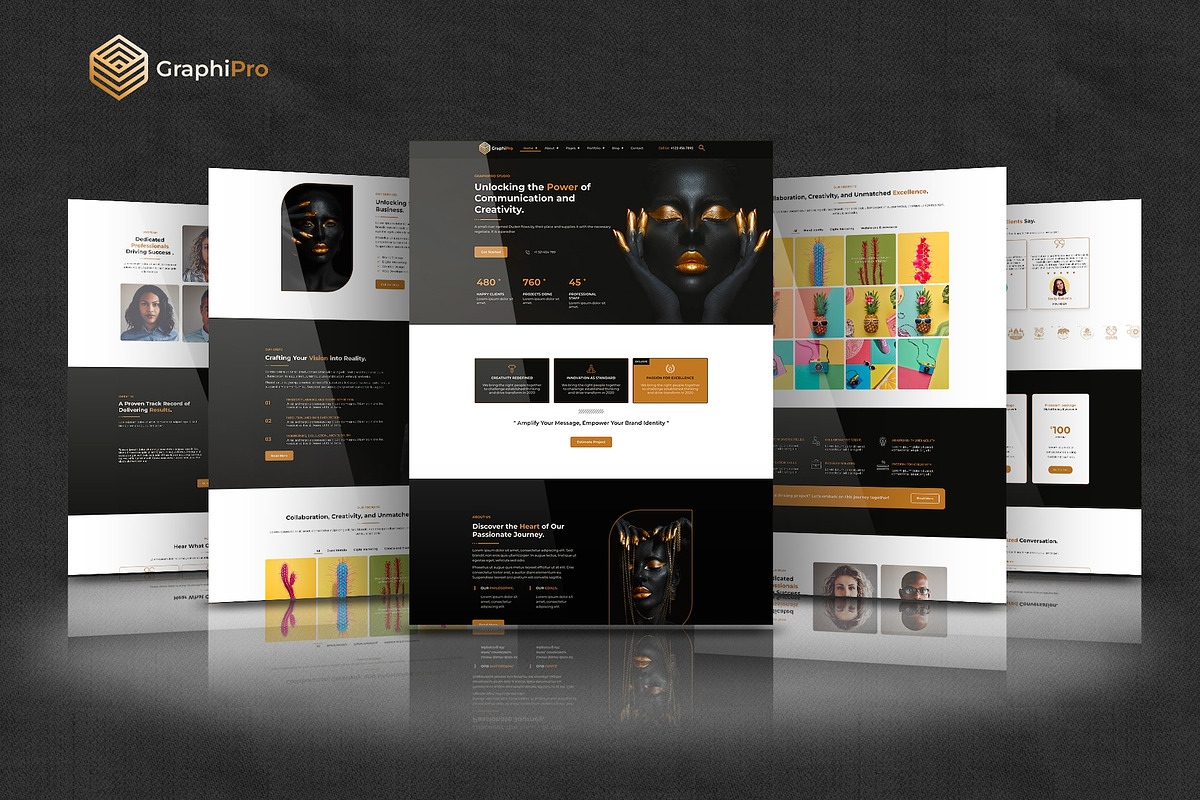 GraphiPro -Digital Elementor Pro Kit, a Websites & App Template by Select Agency Designs (Photo 3 of 8)