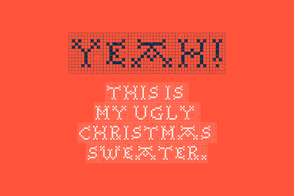 Christmas Embroidery cute font, a Slab Serif Font by kaer_shop (Photo 9 of 11)