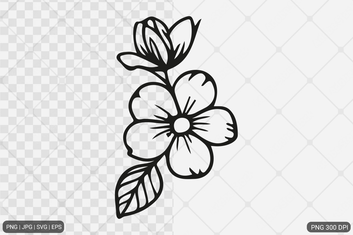 Floral Design SVG PNG Bundle, an Illustration by Actual Pixel (Photo 13 of 22)