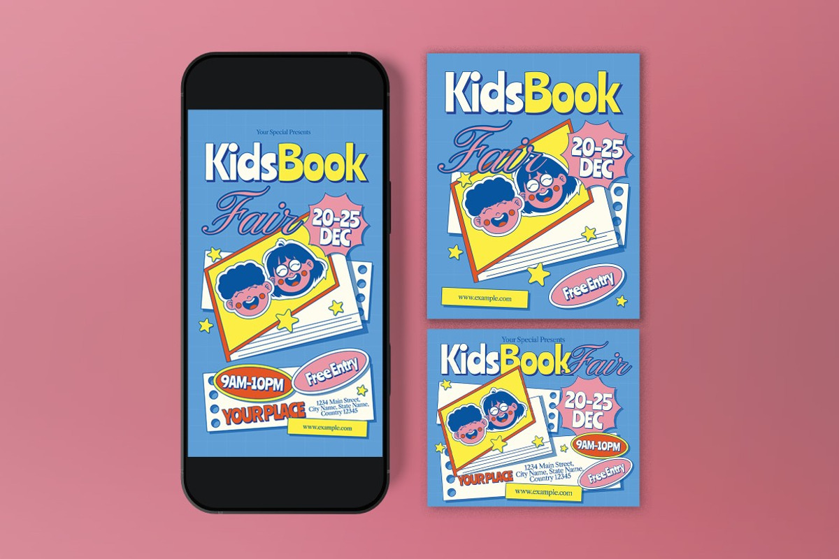 Kids Book Fair Flyer preview 3