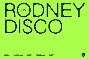 CS Rodney Disco, a Sans Serif Font by Craft Supply Co.