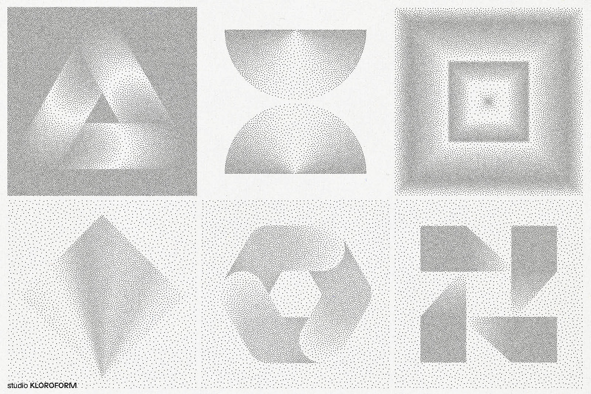 Stipple 2 - 100 dotted objects, an Object Graphic by kloroform (Photo 14 of 21)