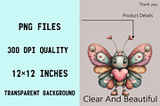 Whimsical Spring Butterfly Clipart B, an Illustration by SVGArt (Thumbnail 4 of 7)