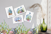 Nautical Seaside Watercolor Set, a Decorative Illustration by BarvArt (Thumbnail 5 of 18)