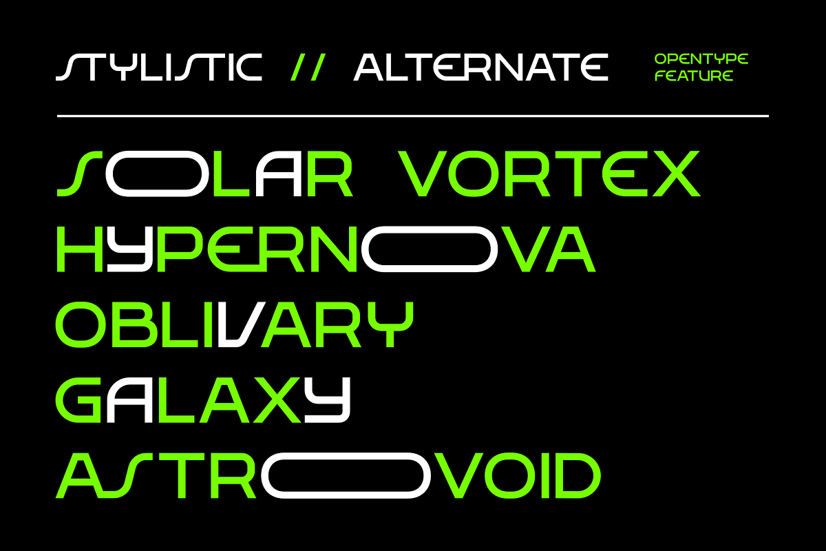 DUSTOVER - Futuristic Display Font, a Sans Serif Font by Cruizy & Co (Photo 6 of 9)