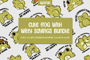 Funny Frog Quotes Sublimation  Tee, an Animal Illustration by creationsbyapuruh (Thumbnail 1 of 6)
