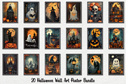 Halloween Wall Art Poster Bundle, a Decorative Illustration by Genius Graph (Thumbnail 1 of 3)