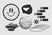 120 Vector Dither Textured Clip Arts, a Graphic by softulka (Thumbnail 5 of 16)