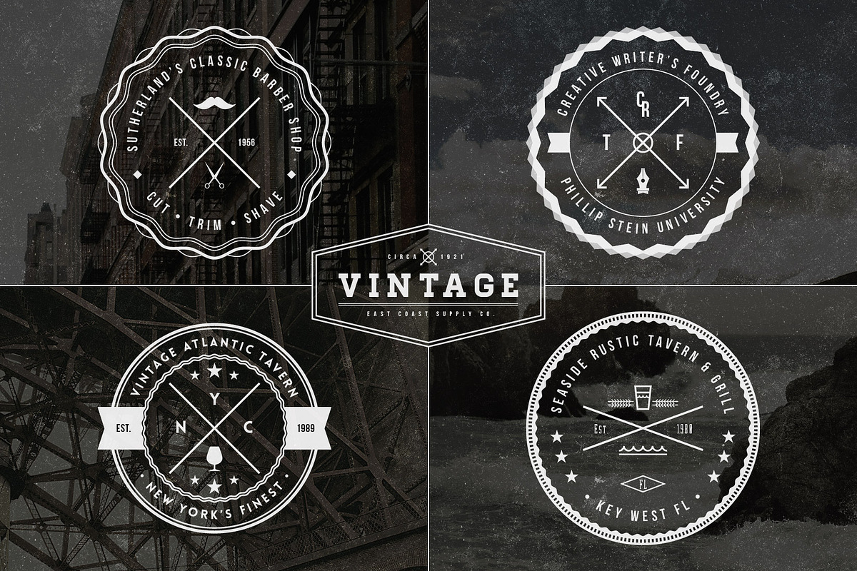 Vintage Logo Badge Templates, a Branding & Logo Template by SevenSlashSix Design Co. (Photo 3 of 4)