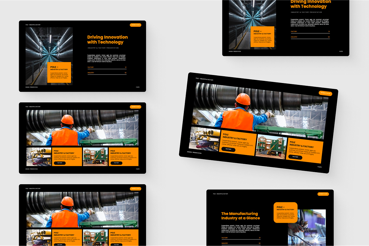 Pole Industry & Factory Google Slide, a Presentation Template by SquidPixey (Photo 5 of 6)