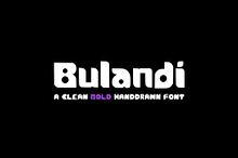 Bulandi Hand Drawn Bold Display Font