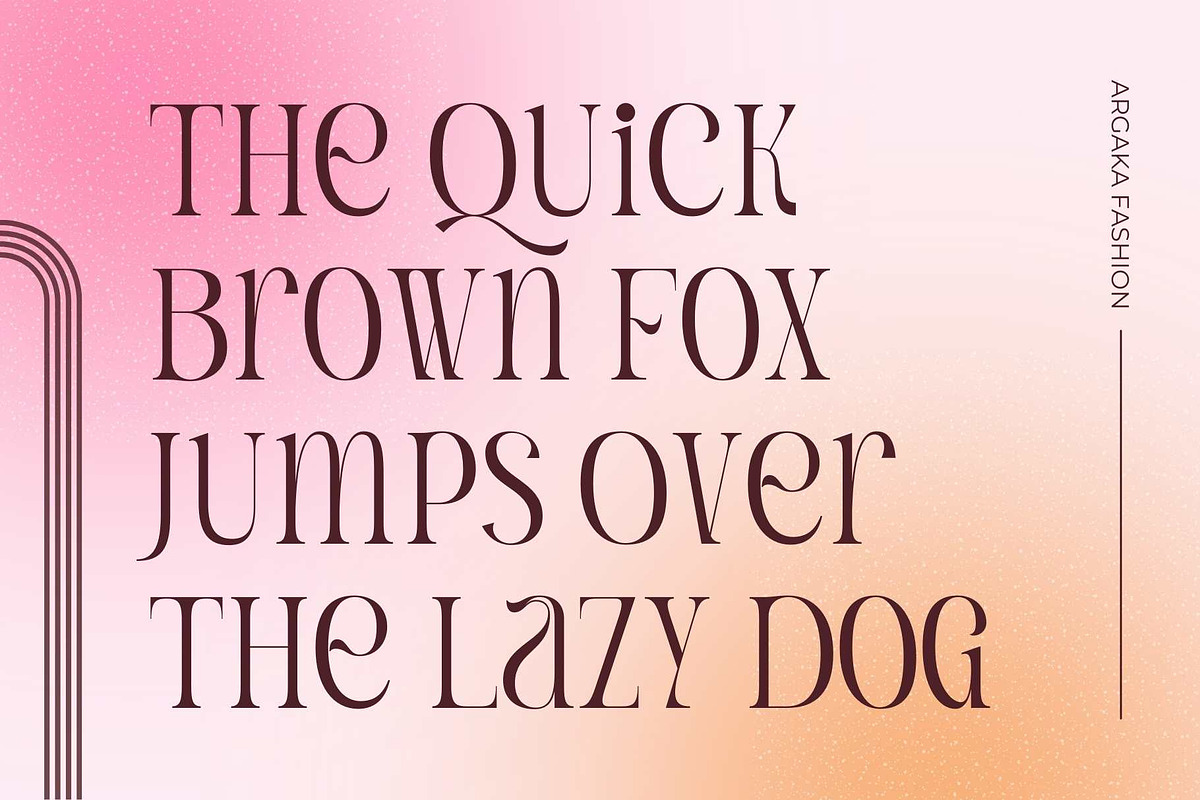 Argaka Fashion - Modern Serif, a Serif Font by Nirmana Visual (Photo 2 of 10)