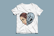 woman face and skull in love shape, a Person Illustration by gunaonedesign (Thumbnail 4 of 4)