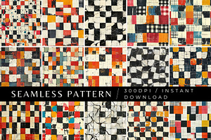 15 Checkered Fun Seamless Patterns