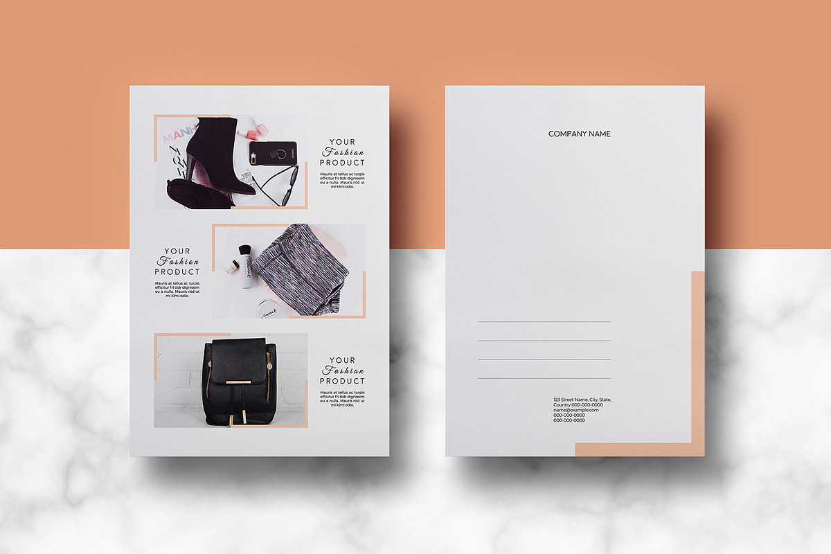 Postcard Template, a Card Template by crazyOWL (Photo 4 of 5)