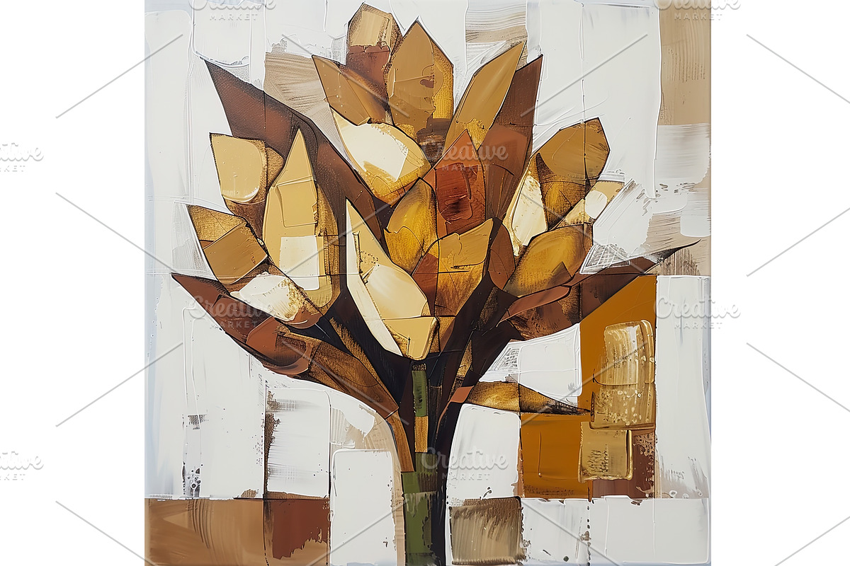 Abstract Painting Featuring Floral, an Illustration by Lermont51